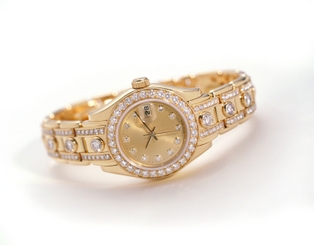 Gold Rolex with Diamonds Gold Rolex with Diamonds