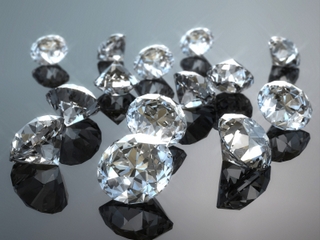 Many diamonds